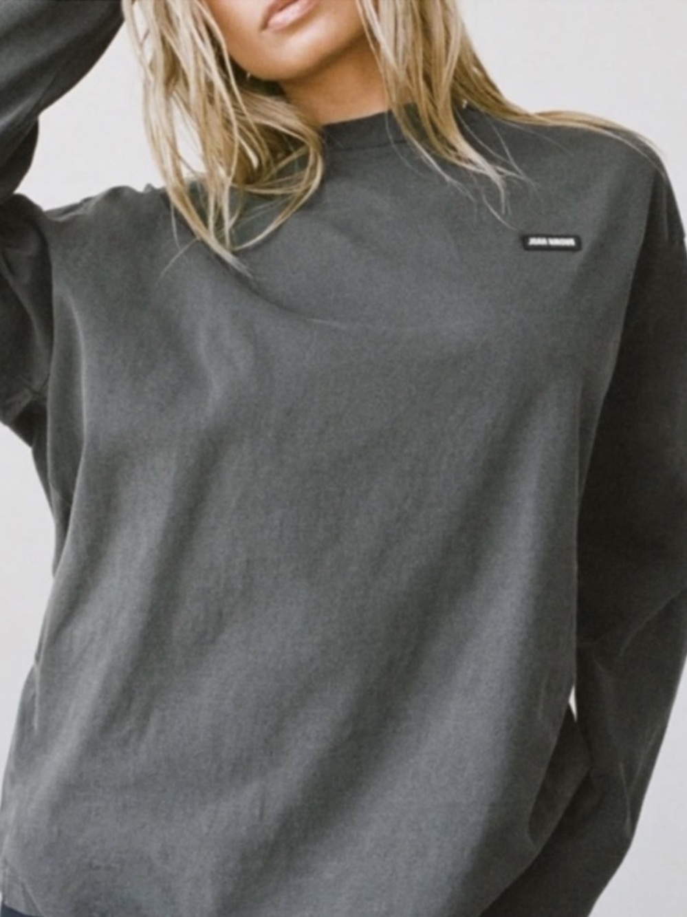 ♡Joah Brown♡ Logo Patch Crewneck Tee